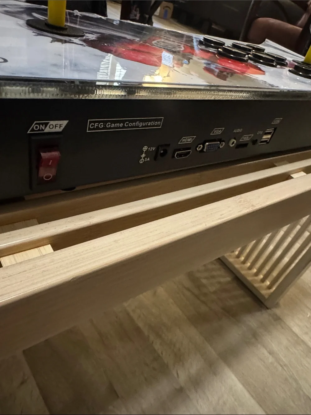 White Pandora's Box 9S Arcade Console with Dual Joysticks